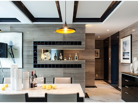 餐廳 在墻體中留出一點(diǎn)空間可以作為小吧臺(tái)使用。既節(jié)省了空間又節(jié)省了耗材。 餐廳 在墻體中留出一點(diǎn)空間可以作為小吧臺(tái)使用。既節(jié)省了空間又節(jié)省了耗材。